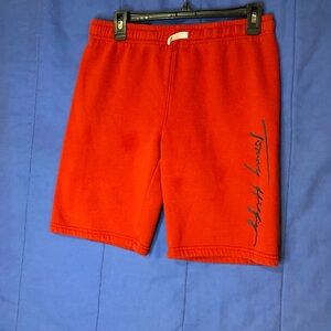 Tommy Hilfiger boys Red Athletic Shorts with Side Script